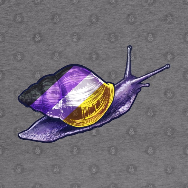 Nonbinary snail by Merdet